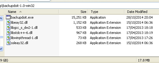 Smaller application files set, the total size is 17.8MB